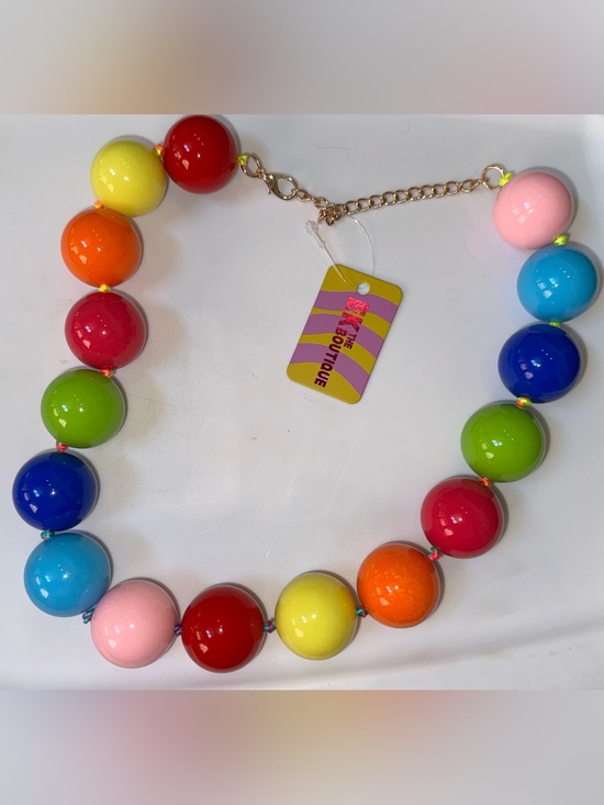 Ek the boutique Other - Rainbow Gum ball Chunky Bead Necklace - Boutique